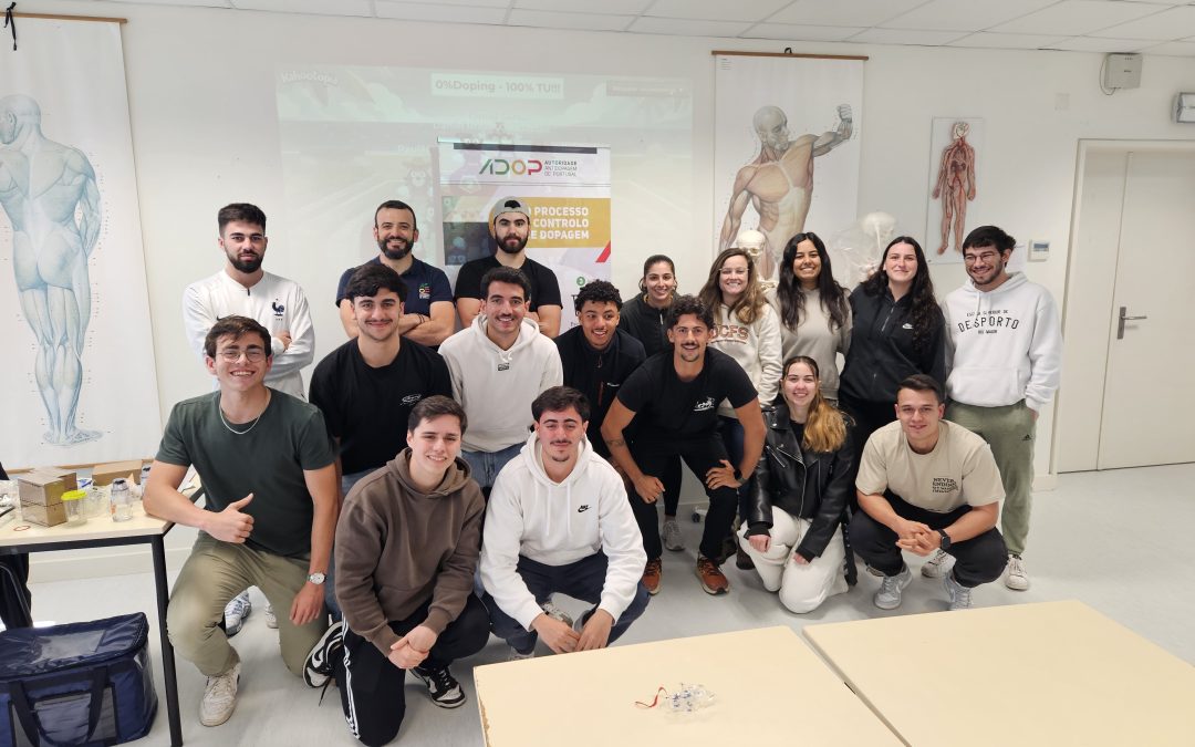 Formação sobre Prevenção da Dopagem sensibiliza alunos da Licenciatura de Desporto, Condição Física e Saúde da Escola Superior de Desporto de Rio Maior