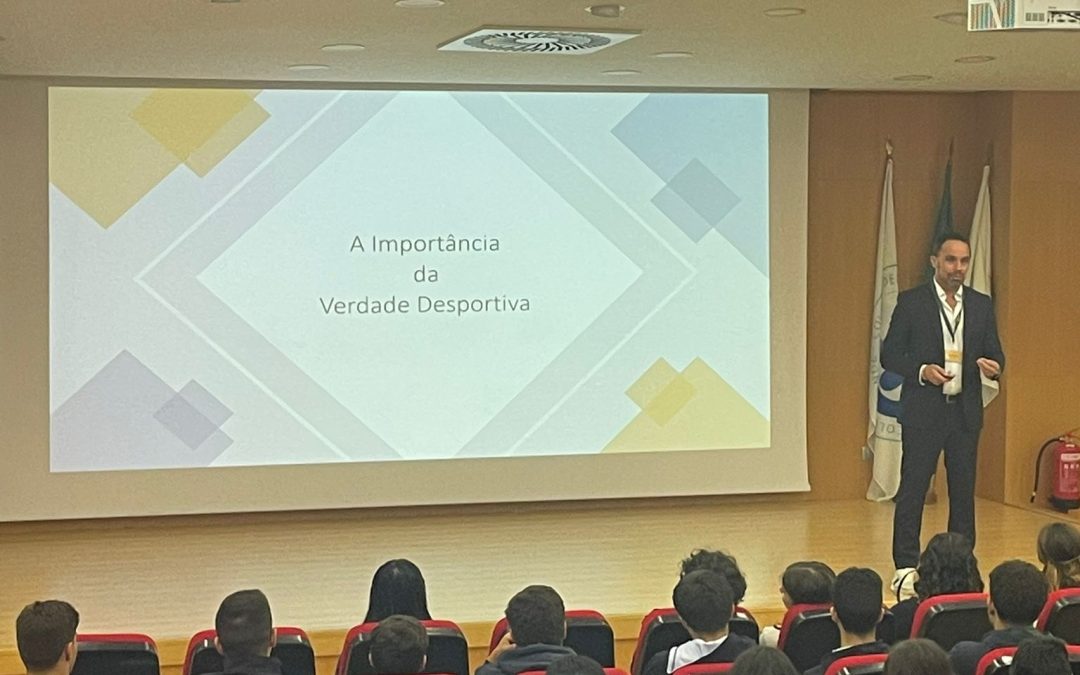 Sessão de Sensibilização para a Prevenção da Dopagem, St. Peter’s International School, em Palmela,