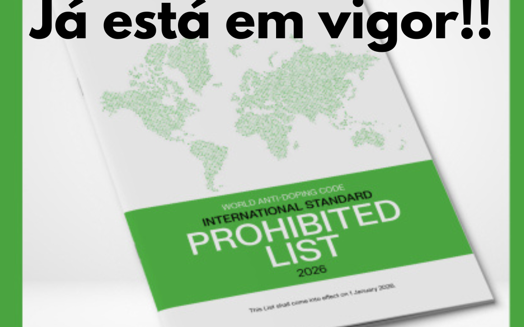 Nova Lista de Substâncias e Métodos Proibidos da WADA já em vigor (2026)