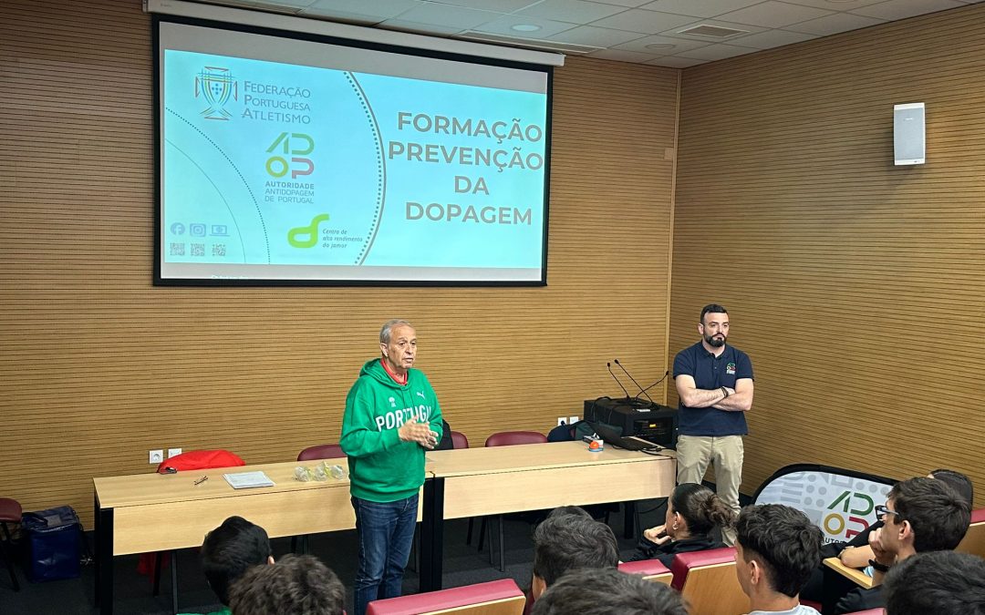 Formação em Prevenção da Dopagem no Estágio Sub‑18 de Atletismo